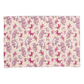 Housse D'oreillers Cute Animaux Danse Rose Nom du Motif (devant-Droit)
