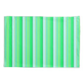 Housse D'oreillers Cute aqua green stripes (Dos-gauche)