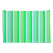 Housse D'oreillers Cute aqua green stripes (Dos-Droit)