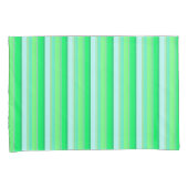 Housse D'oreillers Cute aqua green stripes (devant-Droit)