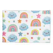Housse D'oreillers Cute arc-en-ciel (Dos)