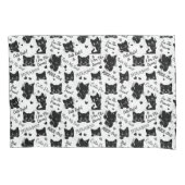 Housse D'oreillers Cute Black Cats et Motif des paroles (devant)