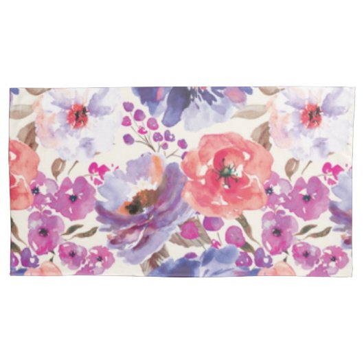Housse D'oreillers Cute boho Floral Design (devant)