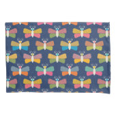 Housse D'oreillers Cute Butterfly Pattern on Blue (devant)