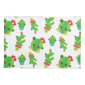Housse D'oreillers Cute Cactus, Green Cactus, Motif Cactus (Dos)
