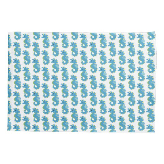 Housse D'oreillers Cute créature marine - Seahorse (Dos)