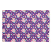 Housse D'oreillers Cute Cupid Cochon Whit Hearts Motif (Dos)