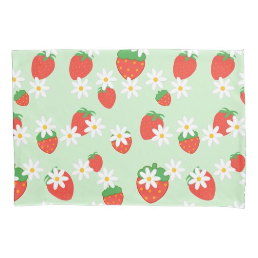 Housse D'oreillers Cute Daisy Flower Motif de Noël (devant)