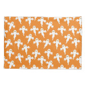 Housse D'oreillers Cute Ghost Orange Halloween (Dos-gauche)