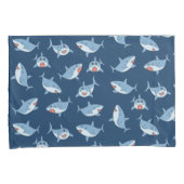 Housse D'oreillers Cute Great White Sharks Motif Océan (devant-Droit)