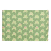 Housse D'oreillers Cute Green Tree Frog - transsp motif. (Dos)