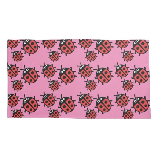 Housse D'oreillers Cute Kids ladybird Family Pillowcase (Dos)
