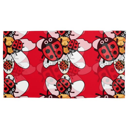 Housse D'oreillers Cute Kids ladybird Family Pillowcase (devant)