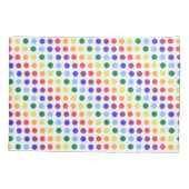 Housse D'oreillers Cute Kids Rainbow Pois Motif (Dos)