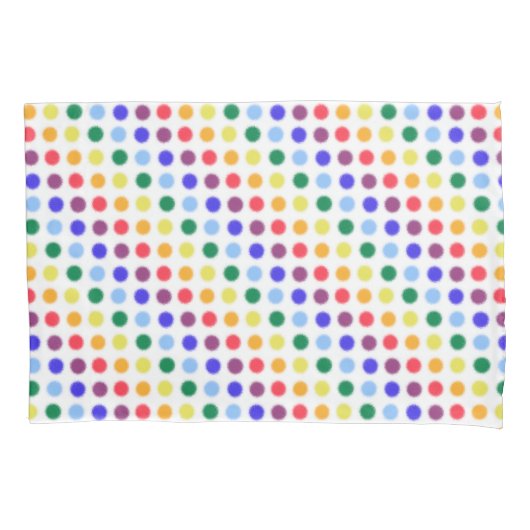 Housse D'oreillers Cute Kids Rainbow Pois Motif (devant)