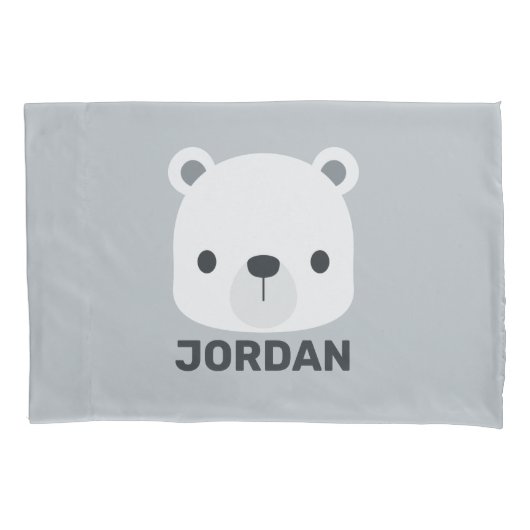 Housse D'oreillers Cute Little Polar Bear (devant)