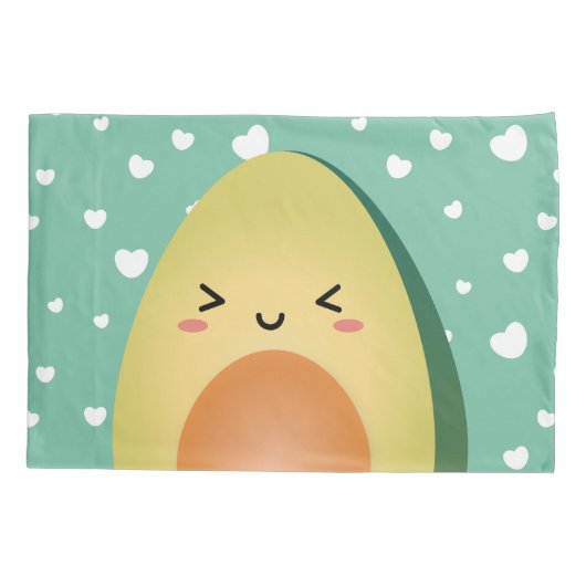 Housse D'oreillers Cute Matching Couple Avocados Funny Lets Avocuddle (Dos)