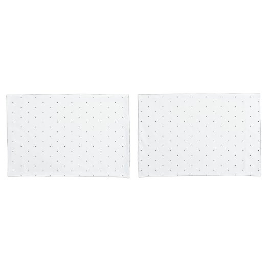 Housse D'oreillers Cute Noir blanc minuscule pois élégant motif (devant-Set)