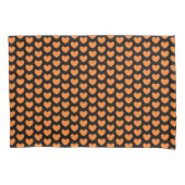 Housse D'oreillers Cute Orange Hearts Motif réversible (devant-gauche)