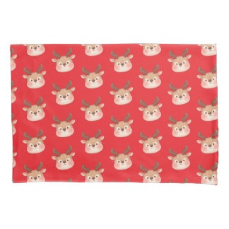 Housse D'oreillers Cute Pastel Reindeer Head