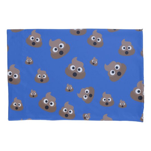 Housse D'oreillers Cute Poop Emoji Motif (devant)