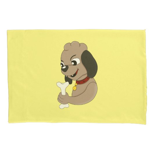 Housse D'oreillers Cute puppy dog cartoon pillow case (devant)