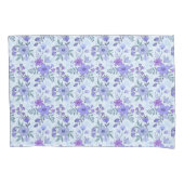 Housse D'oreillers Cute Purple Main tiré Florals Coussin Coque (devant)