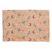 Housse D'oreillers Cute Retro Brown Boho Motif Whimsical (devant-gauche)