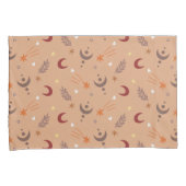 Housse D'oreillers Cute Retro Brown Boho Motif Whimsical (devant-Droit)