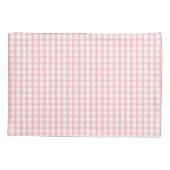 Housse D'oreillers Cute Retro Pink Gingham Plaid pattern (Dos)