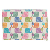 Housse D'oreillers Cute Snail Pattern on Cream (devant)