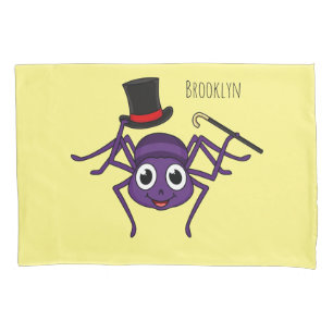 Housse D'oreillers Cute Spider dans le top a un dessin animé