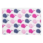 Housse D'oreillers Cute Whales, Pattern of Whales, Sea Animals (devant)
