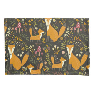 Housse D'oreillers Cute Woodland Fox Motif chambre ou crèche