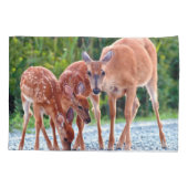 Housse D'oreillers Cutest Baby Animals | Fawn with Babies (Dos)