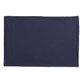 Housse D'oreillers Cyanus Flower Répétition w Navy (Dos-gauche)