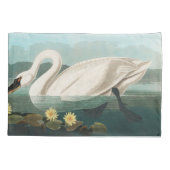 Housse D'oreillers cygne audubon cygnes d'eau blanche (Dos)