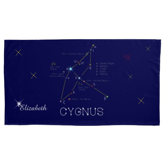 Housse D'oreillers Cygnus de constellation de l'hémisphère nord (devant)