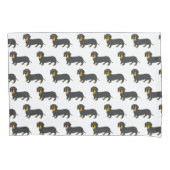 Housse D'oreillers Dachshund Design (devant-gauche)