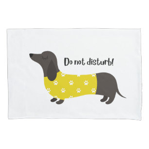Housse D'oreillers Dachshund Dog - oreiller blanc