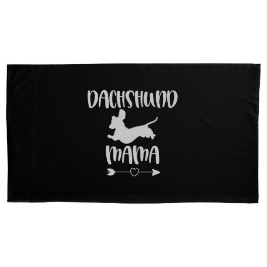 Housse D'oreillers Dachshund Mama mignon chien (devant)