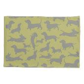Housse D'oreillers Dachshund moderne (Dos)