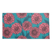 Housse D'oreillers Dahlias (Dos-gauche)