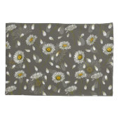 Housse D'oreillers Daisies chic motif (Dos-gauche)