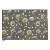 Housse D'oreillers Daisies chic motif (devant-Droit)