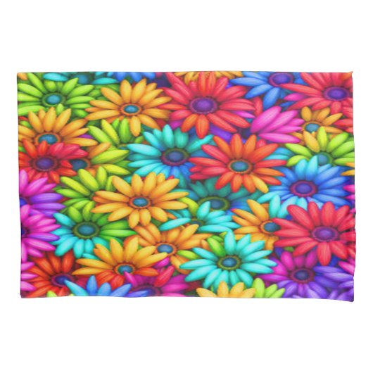 Housse D'oreillers Daisy Happy #4112 - Pillowcase (devant-gauche)