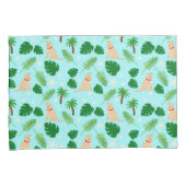 Housse D'oreillers Dans l'océan Blue Tropical Pups Pillowcase (devant-Droit)