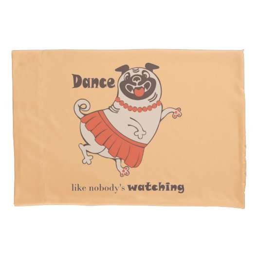 Housse D'oreillers Danse comme personne ne regarde Carlin Girl (devant)