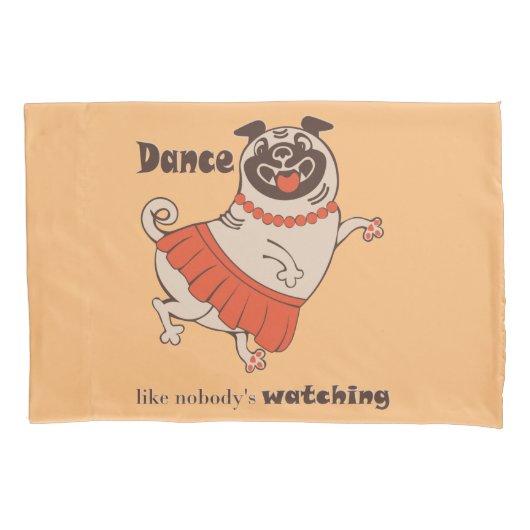 Housse D'oreillers Danse comme personne ne regarde Carlin Girl (devant-gauche)