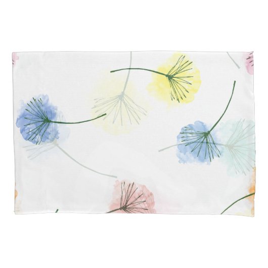 Housse D'oreillers Dansons | Motif floral aquarelle (devant)
